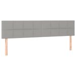 Casa si Gradina - Mobilier - Paturi si accesorii - Paturi - Cadru de pat cu tablie, gri deschis, 120x190cm, material textil - Infinity.ro