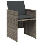 Casa si Gradina - Gradina si terasa - Mobilier exterior - Scaune si sezlonguri gradina - Scaune de gradina cu perne, 4 buc., gri, poliratan - Infinity.ro