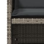 Casa si Gradina - Gradina si terasa - Mobilier exterior - Scaune si sezlonguri gradina - Scaune de gradina cu perne, 4 buc., gri, poliratan - Infinity.ro
