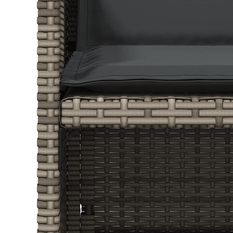 Casa si Gradina - Gradina si terasa - Mobilier exterior - Scaune si sezlonguri gradina - Scaune de gradina cu perne, 4 buc., gri, poliratan - Infinity.ro