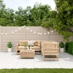 Casa si Gradina - Gradina si terasa - Mobilier exterior - Seturi mobila gradina - Set mobilier de gradina cu perne, 5 piese, lemn masiv de pin - Infinity.ro