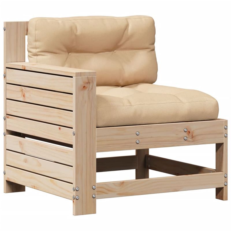Casa si Gradina - Gradina si terasa - Mobilier exterior - Seturi mobila gradina - Set mobilier de gradina cu perne, 5 piese, lemn masiv de pin - Infinity.ro