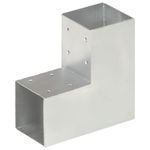 Casa si Gradina - Gradina si terasa - Garduri, panouri si accesorii - Conector de grinda, forma L, 91 x 91 mm, metal galvanizat - Infinity.ro