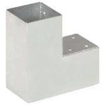 Casa si Gradina - Gradina si terasa - Garduri, panouri si accesorii - Conector de grinda, forma L, 91 x 91 mm, metal galvanizat - Infinity.ro