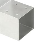 Casa si Gradina - Gradina si terasa - Garduri, panouri si accesorii - Conector de grinda, forma L, 91 x 91 mm, metal galvanizat - Infinity.ro