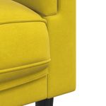 Casa si Gradina - Mobilier - Seturi de mobilier - Seturi living - Set de canapele cu perne, 2 piese, galben, catifea - Infinity.ro