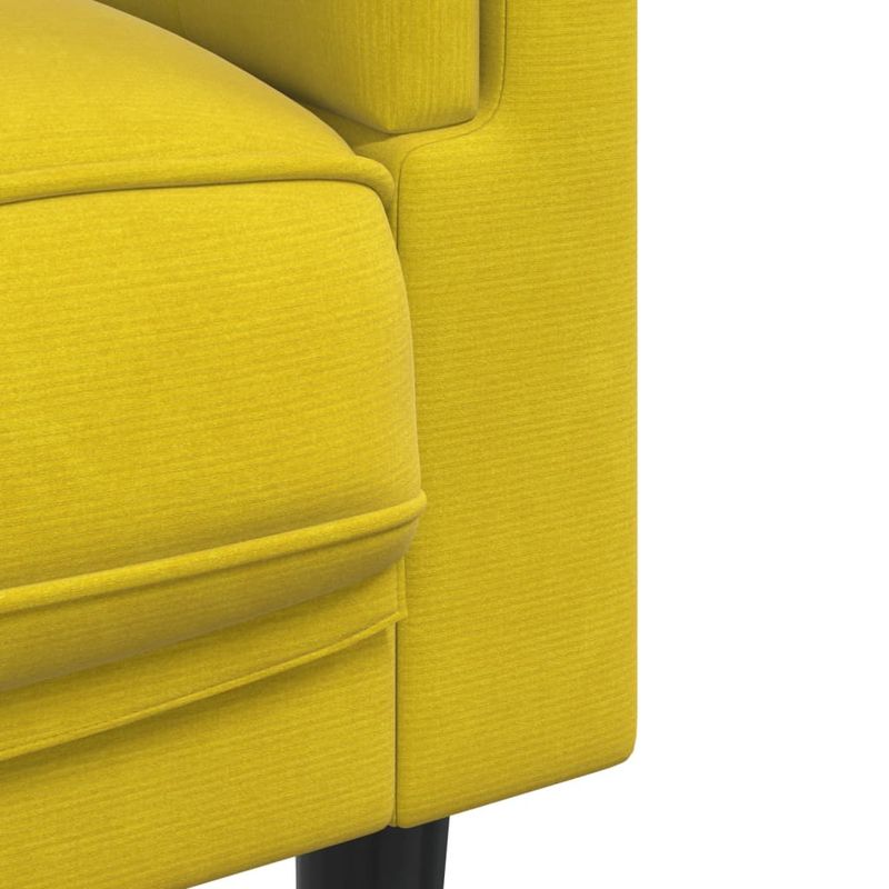 Casa si Gradina - Mobilier - Seturi de mobilier - Seturi living - Set de canapele cu perne, 2 piese, galben, catifea - Infinity.ro