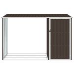 Casa si Gradina - Gradina si terasa - Casute de gradina - Sopron gradina lemne de foc maro 245x98x159 cm otel zincat - Infinity.ro