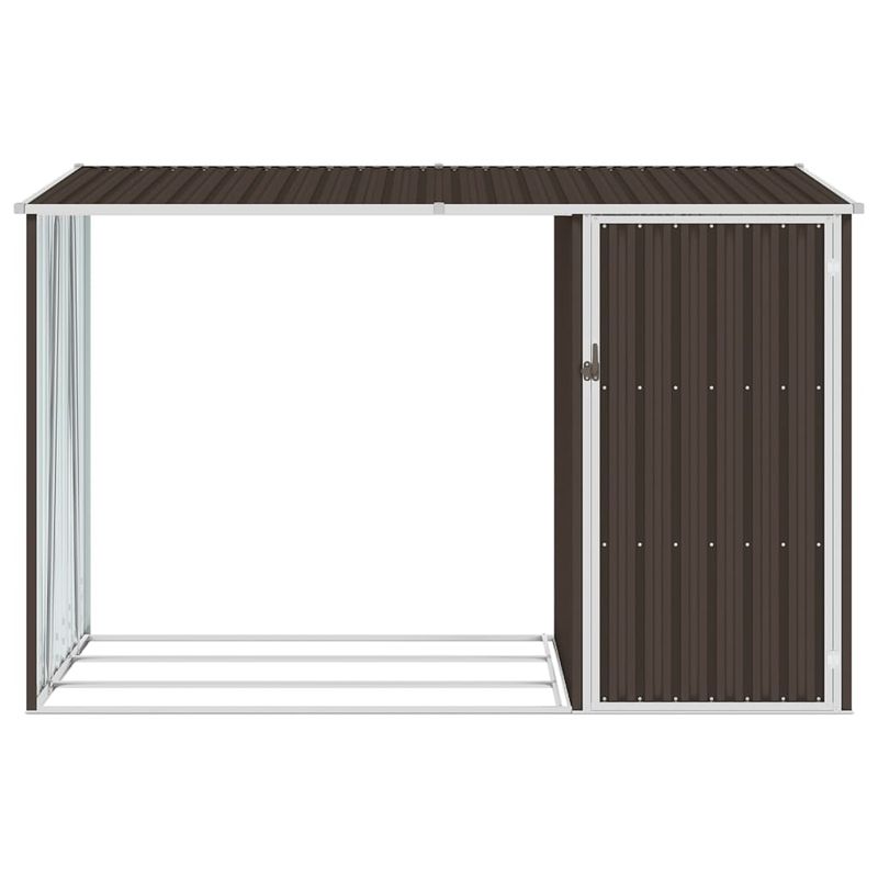 Casa si Gradina - Gradina si terasa - Casute de gradina - Sopron gradina lemne de foc maro 245x98x159 cm otel zincat - Infinity.ro