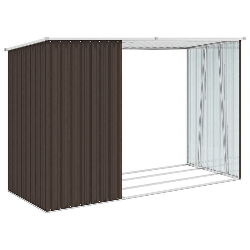 Casa si Gradina - Gradina si terasa - Casute de gradina - Sopron gradina lemne de foc maro 245x98x159 cm otel zincat - Infinity.ro