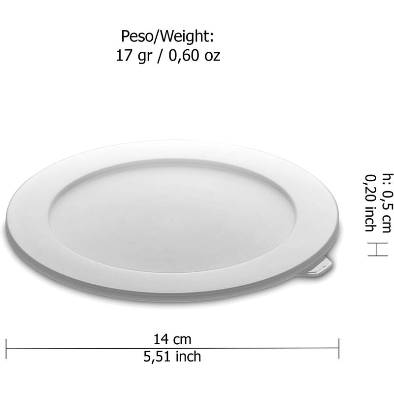 Casa si Gradina - Bucatarie si vesela - Vesela si tacamuri - Farfurii si boluri - Capac pentru bol Sanaliving diametru 14 cm - Infinity.ro