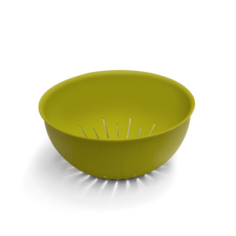 Casa si Gradina - Bucatarie si vesela - Vesela si tacamuri - Farfurii si boluri - Bol Salatiera de tip Strecuratoare d24,5 cm*H11 cm SanaLiving - Verde Mar - Infinity.ro