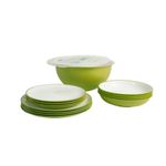 Casa si Gradina - Bucatarie si vesela - Vesela si tacamuri - Servicii de masa - Set vesela din plastic rezistent Sanaliving Pic-Nic Pack 14 buc Verde - Infinity.ro