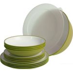 Casa si Gradina - Bucatarie si vesela - Vesela si tacamuri - Servicii de masa - Set vesela din plastic rezistent Sanaliving Pic-Nic Pack 14 buc Verde - Infinity.ro
