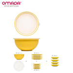 Casa si Gradina - Bucatarie si vesela - Vesela si tacamuri - Servicii de masa - Set vesela din plastic rezistent Sanaliving Pic-Nic Pack 14 buc Galben - Infinity.ro