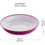 Casa si Gradina - Bucatarie si vesela - Vesela si tacamuri - Vesela pentru servire - Set vesela din plastic rezistent Sanaliving Pic-Nic Pack 14 buc Fucsia - Infinity.ro