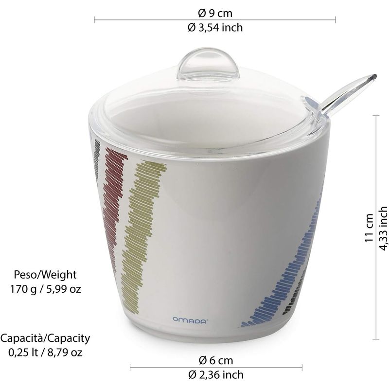 Casa si Gradina - Bucatarie si vesela - Vesela si tacamuri - Vesela pentru servire - Zaharnita PlexArt 9x6x11,05 cm 0.25 L - Vortex - Infinity.ro