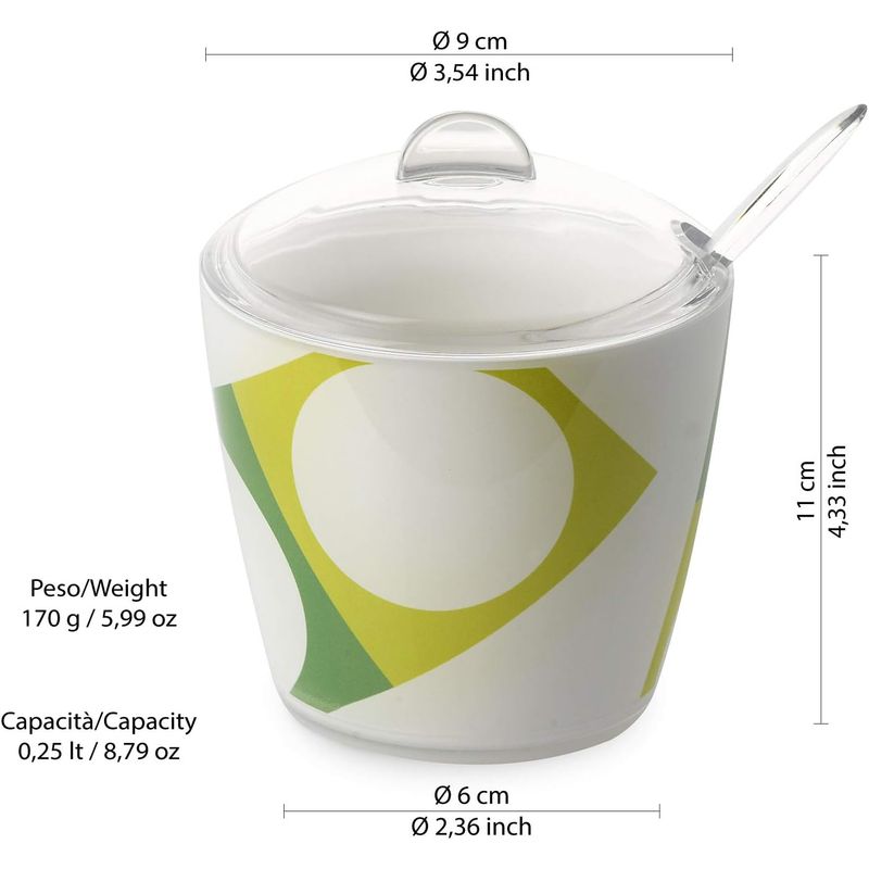 Casa si Gradina - Bucatarie si vesela - Vesela si tacamuri - Vesela pentru servire - Zaharnita PlexArt 9x6x11,05 cm 0.25 L - Swing - Infinity.ro