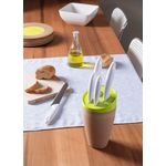 Casa si Gradina - Bucatarie si vesela - Organizare si depozitare bucatarie - Suporturi tacamuri si vase - Set suport cu 5 cutite Ecoliving ø 12,5 X h 34,5 cm - portocaliu - Infinity.ro