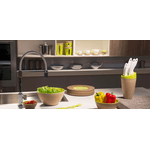 Casa si Gradina - Bucatarie si vesela - Organizare si depozitare bucatarie - Suporturi tacamuri si vase - Set suport cu 5 cutite Ecoliving ø 12,5 X h 34,5 cm - portocaliu - Infinity.ro