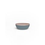 Casa si Gradina - Bucatarie si vesela - Organizare si depozitare bucatarie - Cutii alimentare - Cutie de paine cu capac de tip tocator din lemn 25x29x10,5 cm PANGEA vintage blue - Infinity.ro