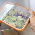 Casa si Gradina - Bucatarie si vesela - Organizare si depozitare bucatarie - Cutii alimentare - Cutie de conservare alimente 15x11x7,5 cm 0,5L capac verde lime - Infinity.ro