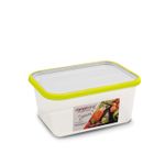 Casa si Gradina - Bucatarie si vesela - Organizare si depozitare bucatarie - Cutii alimentare - Cutie de conservare alimente Sanaliving 19x14x9 cm 1,3L capac verde lime - Infinity.ro