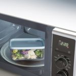 Casa si Gradina - Bucatarie si vesela - Organizare si depozitare bucatarie - Cutii alimentare - Cutie alimentara dreptunghiulara 19x14xH13,5 cm 2,1L capac culoare sky dust - Infinity.ro