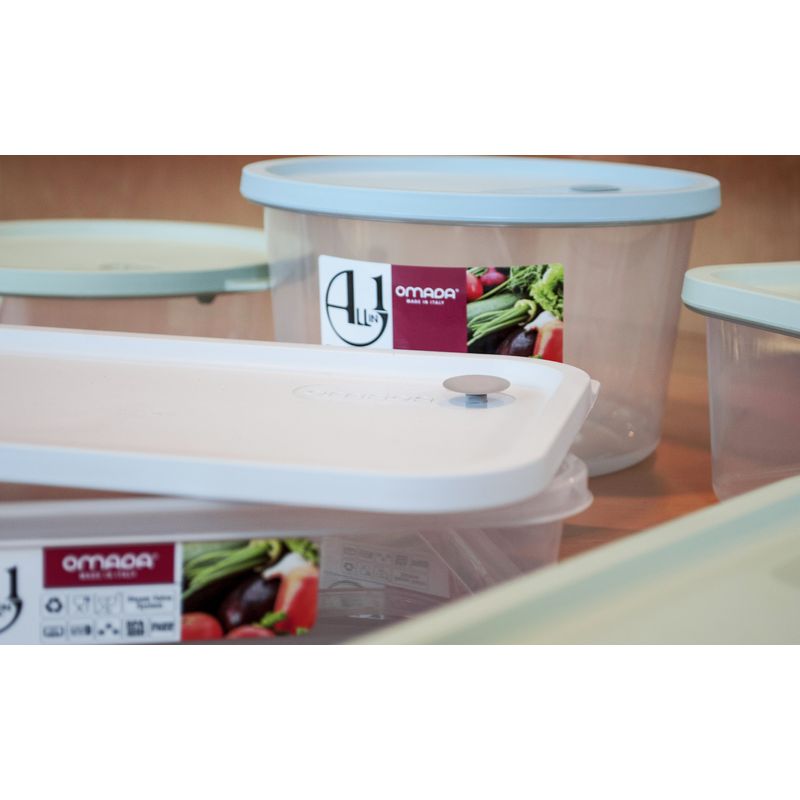 Casa si Gradina - Bucatarie si vesela - Organizare si depozitare bucatarie - Cutii alimentare - Cutie alimentara dreptunghiulara 19x14xH6,5 cm 1L capac culoare sky dust - Infinity.ro