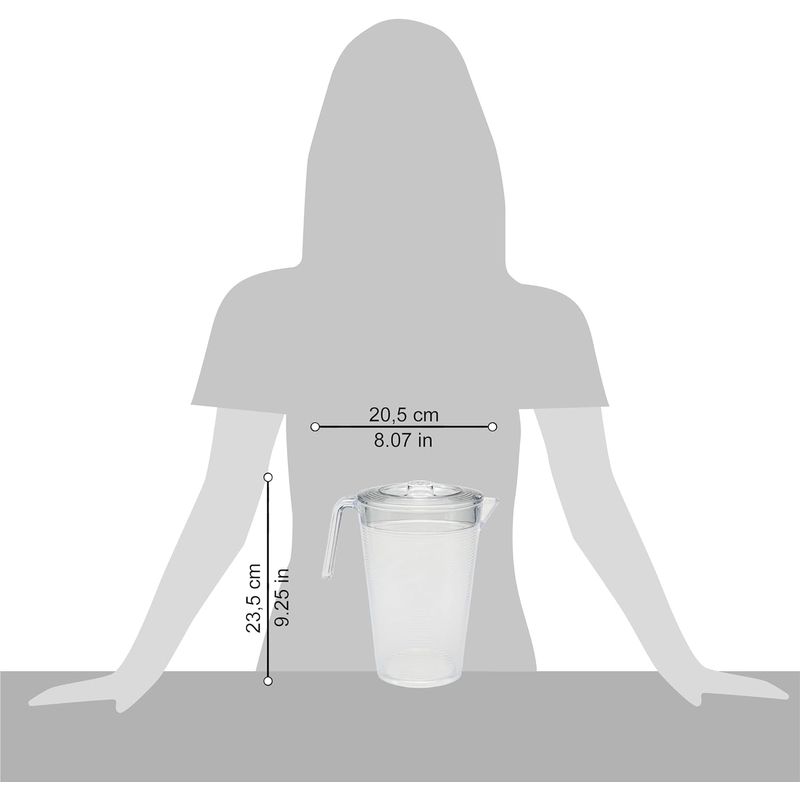 Casa si Gradina - Bucatarie si vesela - Accesorii bar - Carafe si decantoare - Carafa acril efect diamant 1.8L capac transparent Diamond - Infinity.ro