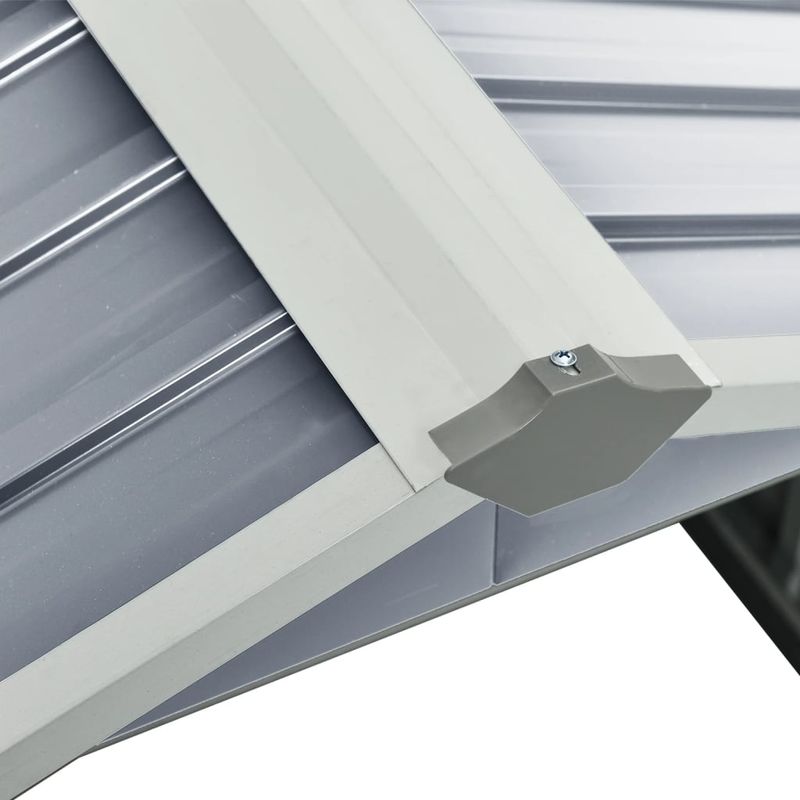 Casa si Gradina - Gradina si terasa - Casute de gradina - Sopron gradina pt. robot de gazon , gri, 92x97x63cm, otel zincat - Infinity.ro