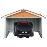 Casa si Gradina - Gradina si terasa - Casute de gradina - Sopron gradina pt. robot de gazon , maro 92x97x63 cm otel zincat - Infinity.ro