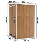 Casa si Gradina - Gradina si terasa - Casute de gradina - Sopron gradina/montaj perete maro 118x100x178cm otel galvanizat - Infinity.ro