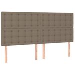 Casa si Gradina - Mobilier - Paturi si accesorii - Paturi - Cadru de pat cu tablie, gri taupe, 160x200 cm, textil - Infinity.ro