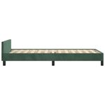 Casa si Gradina - Mobilier - Paturi si accesorii - Paturi - Cadru de pat cu tablie, verde inchis, 90x200 cm, catifea - Infinity.ro
