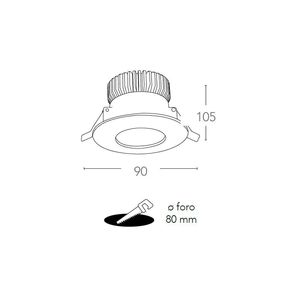Spot Fan Europe cu ventilator integrat, 6 W, lumina alba , 3000K, 3200K
