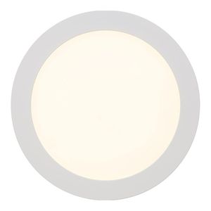 Spot LED incastrat Rotund  LED Brilliant Laureen Ø23cm, alb simplu, 1x LED integrat 18W (SMD), (1490lm, 3000K)