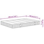 Casa si Gradina - Mobilier - Saltele si somiere - Saltele - Saltea cu arcuri bonnell, fermitate medie, 140x200 cm - Infinity.ro