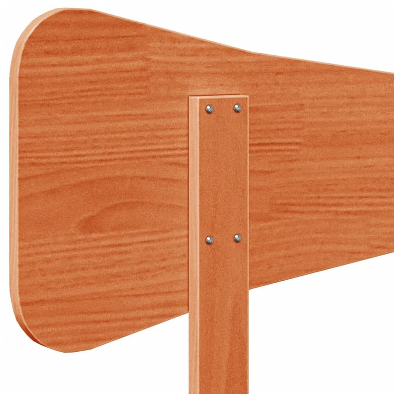 Casa si Gradina - Mobilier - Paturi si accesorii - Accesorii paturi - Tablie de pat, maro ceruit, 140 cm, lemn masiv de pin - Infinity.ro