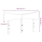 Casa si Gradina - Mobilier - Paturi si accesorii - Accesorii paturi - Tablie de pat, maro ceruit, 140 cm, lemn masiv de pin - Infinity.ro