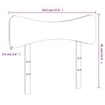 Casa si Gradina - Mobilier - Paturi si accesorii - Accesorii paturi - Tablie de pat, alb, 90 cm, lemn masiv de pin - Infinity.ro
