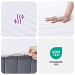 Casa si Gradina - Mobilier - Saltele si somiere - Saltele - Saltea din spuma, fermitate medie moale, 140x200 cm - Infinity.ro