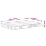 Casa si Gradina - Mobilier - Saltele si somiere - Saltele - Saltea din spuma, fermitate medie moale, 140x200 cm - Infinity.ro