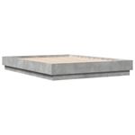 Casa si Gradina - Mobilier - Paturi si accesorii - Paturi - Cadru de pat, gri beton, 135x190 cm, lemn prelucrat - Infinity.ro