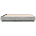 Casa si Gradina - Mobilier - Paturi si accesorii - Paturi - Cadru de pat, gri beton, 135x190 cm, lemn prelucrat - Infinity.ro