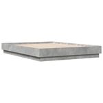Casa si Gradina - Mobilier - Paturi si accesorii - Paturi - Cadru de pat, gri beton, 135x190 cm, lemn prelucrat - Infinity.ro