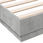 Casa si Gradina - Mobilier - Paturi si accesorii - Paturi - Cadru de pat, gri beton, 135x190 cm, lemn prelucrat - Infinity.ro