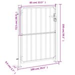 Casa si Gradina - Constructii - Usi interior, exterior si garaj - Usi garaj - Poarta de gradina, 100x150 cm, otel inoxidabil - Infinity.ro