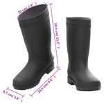 Sport si Outdoor - Echipament Sportiv - Incaltaminte sport - Ghete si bocanci - Cizme de ploaie, negru, PVC, marime 39 - Infinity.ro