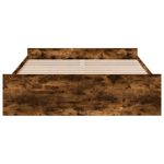 Casa si Gradina - Mobilier - Paturi si accesorii - Paturi - Cadru pat cu sertare stejar fumuriu 150x200 cm lemn prelucrat - Infinity.ro